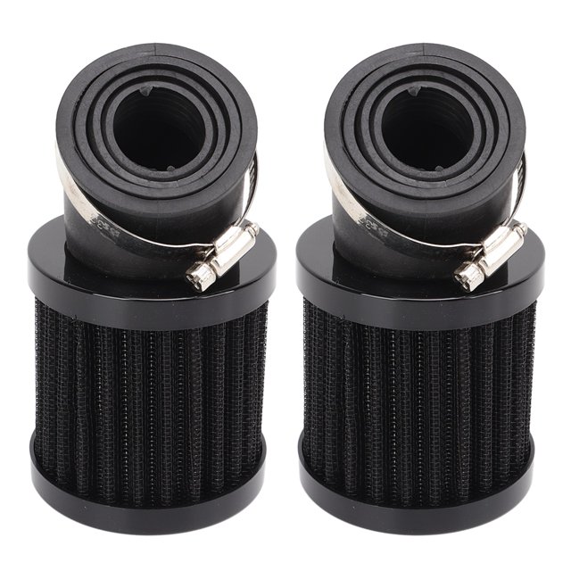 Filtro de aire para motocicleta curva de 45 grados de repuesto para GPZ1100 KZ1000 POLICE KZ1000A KZ1000E KZ1000D KZ900A KZ900B LTD Negro + Negro