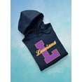 thumbnail image 3 of Vintage College Louisiana Hoodie Men -Image by Shutterstock, Male 4X-Large, 3 of 4