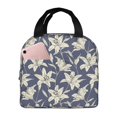 thumbnail image 1 of Disketp Lilies Flowers Bolsa Térmica para Almuerzo para Hombre y Mujer, Ideal para Trabajo, Senderismo y Picnic, 1 of 8