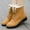 Khaki, variant on LUXUR Women Snow Boots Plush Lined Winter Boot Comfort Warm Booties Non-Slip Outdoor Shoes Womens Hiking Bootie Gray 9