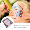 thumbnail image 3 of Painting Makeup Exercise Template, Reusable Face Paint Board 3pcs Washable Colorful  for Stage, 3 of 7
