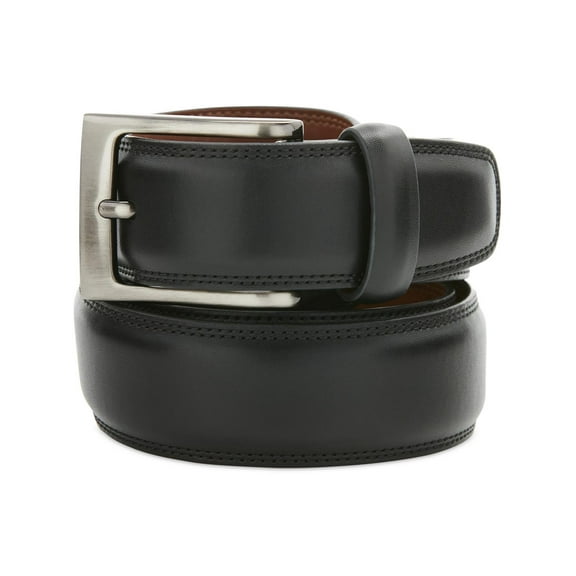 Perry Ellis Mens Bonded Leather Buckle Dress Belt