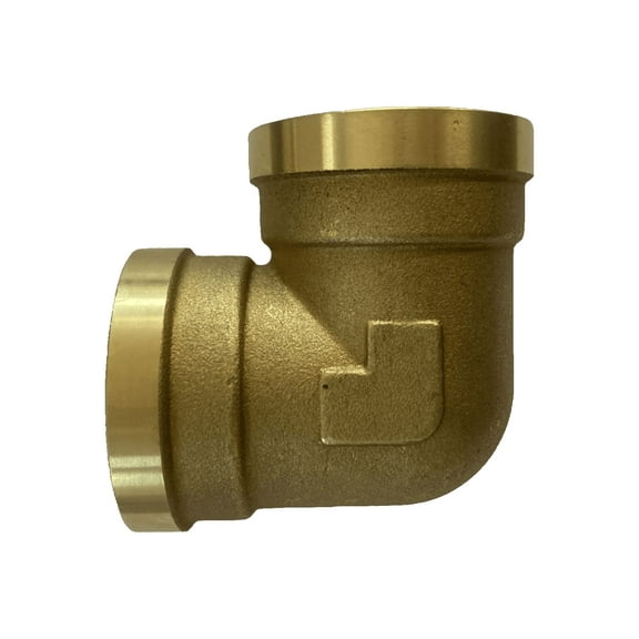 Mitachrome 3/4" FPT Brass Pipe Fitting 90-Degree Elbow - Perfect for Plumbing
