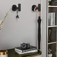 thumbnail image 3 of 4 Pack Black Towel Hooks Coat Robe hook for bathroom Stainless Steel, 3 of 6