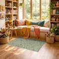 thumbnail image 2 of ODIKA 3'x5' Ultra-Soft Throw Mat, Geometric Retro Motif Scattered Fragment Hallway Abstract School None Washable, Bare feet friendly, Easy Care Indoor rug for Bedside, Vanity, 2 of 7