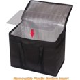 thumbnail image 3 of XL Insulated Reusable Grocery Bags with Sturdy Zipper Reinforced Bottom & Handles, 3 of 5