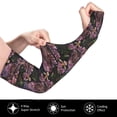 thumbnail image 3 of Goofa Orchids Flowers Pattern UV Sun Protection Arm Sleeves, UPF 50 Sports Cooling Arm Compression Sleeves for Men Women Teenager, 3 of 8