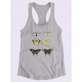 thumbnail image 3 of Vintage Butterflies Vi Racerback Tank Women -Vision Studio Designs, Female x-Large, 3 of 4