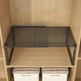 thumbnail image 4 of Expandable Stackable Cabinet Shelf Organizer Rack, 2-Tier Metal Storage Shelf for Kitchen, Bathroom, Pantry, Under Sink, Black or White, 1 Pack, 4 of 6