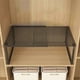 thumbnail image 4 of Estante organizador de armarios ampliable, almacenamiento metálico apilable, cocina, baño, despensa, encimera de café, escritorio, en blanco y negro, ajustable de 12"-24" de ancho, 4 of 6