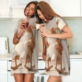 thumbnail image 4 of Disketp Relaxing Cat With Tea for Womens Short Sleeve Sleepshirt Scoopneck Cute Nightdress Comfy Nightgown, 4 of 6