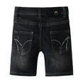 thumbnail image 2 of Tiijoy Toddler Boys Ripped Denim Shorts Stretch Casual Comfy Jean Shorts Knee-Length Jorts, 2 of 8