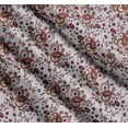 thumbnail image 3 of Soimoi Grey Cotton Cambric Fabric Floral & Paisley Decor Fabric Printed Yard 42 Inch Wide, 3 of 7