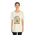 thumbnail image 4 of Always Be Kind Sunflower Sumer Gnomes Unisex Jersey Short Sleeve Tee, 4 of 12