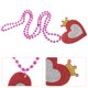 thumbnail image 3 of Collar con colgante de cuentas en forma de corazón para San Valentín, para mujeres y niñas, accesorios y decoraciones para fiestas, 3 of 7