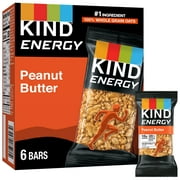 KIND Energy Bars, Peanut Butter, 2.1 oz, 6 Count