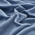 thumbnail image 4 of Pureant Blue Fluffy Comforter Set Queen Lake Blue Velvet Bedding Comforter Sets for Men Boys Solid Blue Queen Comforter Soft Plain Grayish Blue Queen Size Quilts Haze Blue Flannel, 4 of 6