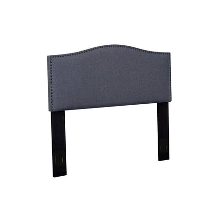 US Pride Furniture Full/Queen Nailhead Upholstered Fabric Headboard, Dark Grey - Walmart.com