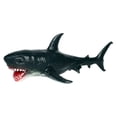 thumbnail image 1 of Figuras de animales de peces realistas, modelo de decoración de escritorio, suministros para fiestas marinas gran tiburón, 1 of 9