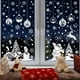 thumbnail image 4 of 9 hojas de pegatinas navideñas para ventanas, copos de nieve, decoración navideña, pegatinas para ventanas, pegatinas navideñas para ventanas, pegatinas electrostáticas reutilizables de PVC para, 4 of 5