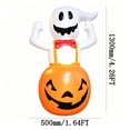 thumbnail image 3 of Hvmvliv 4.2FT Halloween Inflatable Pumpkin Ghost with Bright LED for Outdoor Courtyard Party Spooky Scene Decoration, 3 of 6