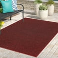 thumbnail image 4 of Outdoor Pet Friendly Artificial Turf Mats with Heavy Duty Non Slip Backing Burgundy - 3' Square Area Rug, 4 of 5
