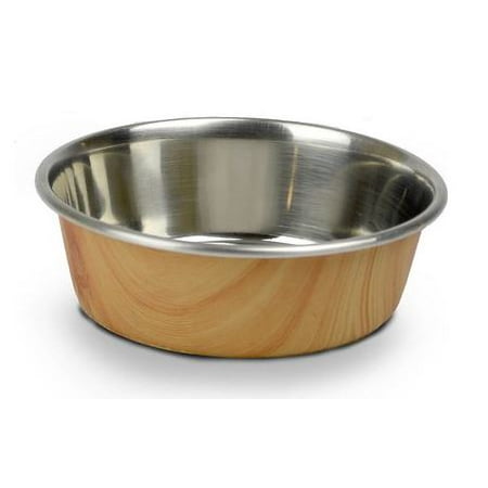Ourpets Durapet Wood Grain Bowl Light Brown, 4 cup