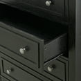 thumbnail image 6 of GymChoice 5 Drawer Dresser for Bedroom,48 Inch Tall Black Dresser with Large Drawer, 5 Drawer Storage Organizer Dresser for Nursery,Living Room, Hallway,Entryway, 6 of 9