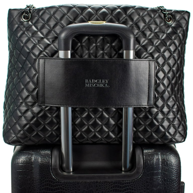 Badgley mischka leather tote sale