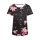 thumbnail image 5 of Fiudx Ofertas Flash Del Día Solo En Línea Top Estampado con Cuello Redondo y Manga Corta Informal para Mujer a La Moda, 5 of 6