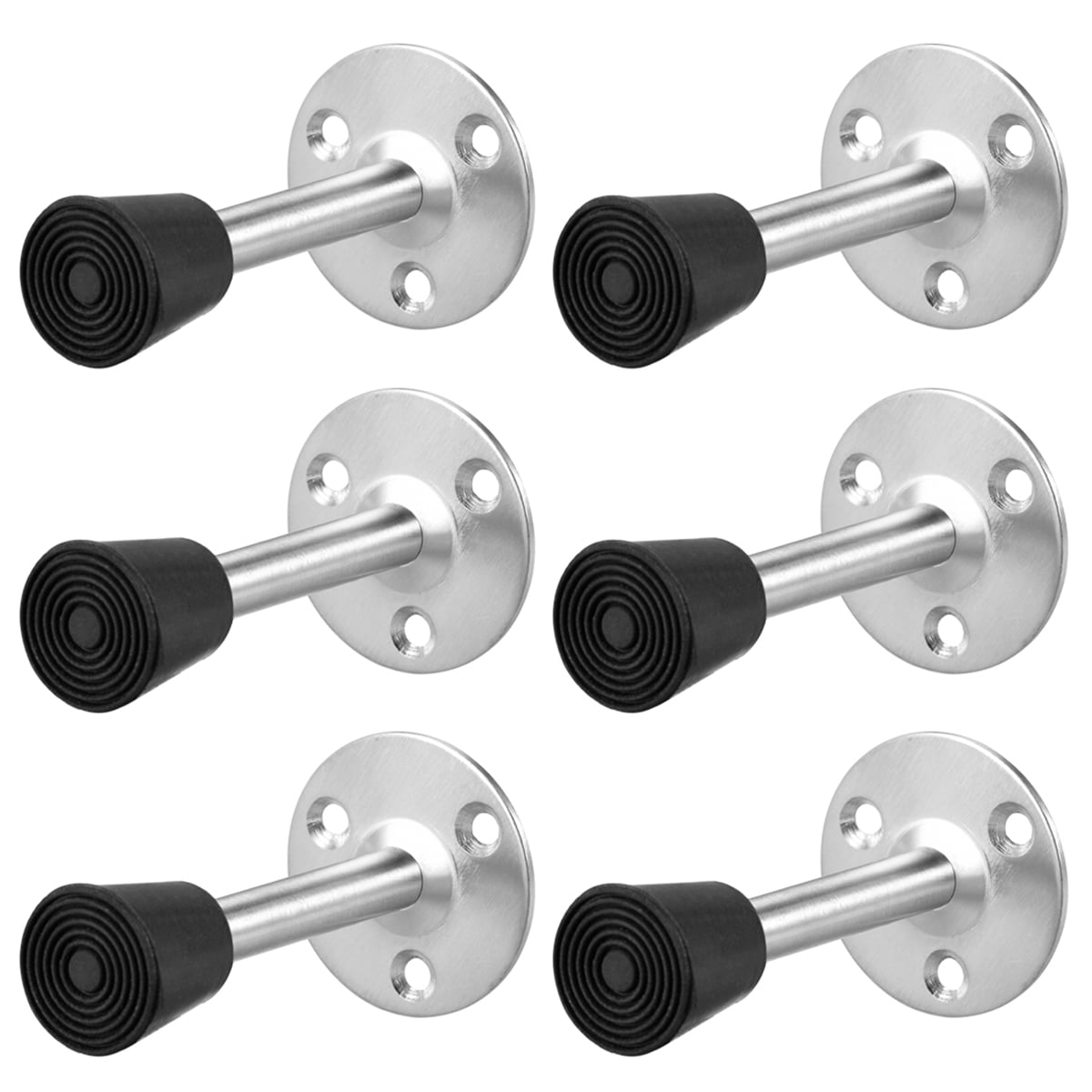 Door Stopper Stop Bumper Wall Protector Sound Damping Wall Mount with Rubber tip 85 mm Long 2 Pieces
