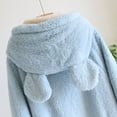 thumbnail image 4 of AKAFMK Womens Robes Clearance Sale,Robes for Women Bathrobe Fuzzy,Women's Winter Flannel Long Sleeved And Thickened Warm Jacket With A Long Head And Nightgown, 4 of 5