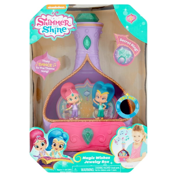 Nickelodeon Shimmer and Shine Magic Wishes Jewelry Box Age 3+ Walmart