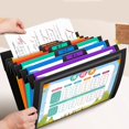 LUVNIMB 6 Pocket File Bag Expandable Letter Size File Organiser Sorting ...