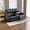 Black-Loveseat-02, variant on Leather Recliner Sofa Set Living Room Furniture Set, Manual Reclining Couch with Drop-Down Table, Cup Holders & Storage Console, Home Theater Seating (Brown, Sofa + Loveseat + Chair)