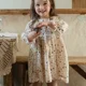 thumbnail image 1 of Ropa de primavera para niñas de 2 a 8 años, vestido Floral con cuello Peter Pan dulce para niñas, vestido de princesa con mangas abullonadas, traje para niños, 1 of 6