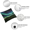 thumbnail image 6 of PIKWEEK Aurora Borealis Pillowcase Night Starry Sky Northern Lights Glitter Colorful Cosmic Stars Pillow Decorative Throw Cushion Cover for Home Couch Bed Multiple specifications Set of 2&nbsp; White, 6 of 7