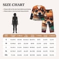 thumbnail image 4 of Honeii Colorful Leaf Chihuahua print Women's Pajama Sets Long Sleeve Button Down Sleepwear Nightwear Soft Pjs Lounge Sets-X-Large, 4 of 7