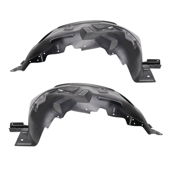 TRQ Front Inner Fender Liner Set Fits Select 2001-2009 Mazda B2300 1998-2001 B2500 1998-2007 B3000 1998-2009 B4000 MA1248114 MA1249114