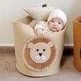 thumbnail image 7 of HAVELOR Felt Animal Storage Basket, 13.8x13.8 Inch, Soft Felt Toy Organizer for Kids' Rooms, Keeps Play Areas Neat and Tidy(A,one), 7 of 7
