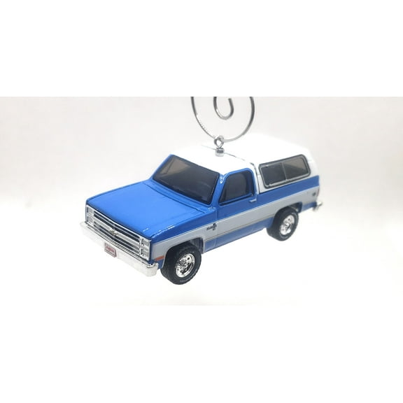 Christmas Ornament Xmas for 1984 Chevy K5 Blazer Blue White