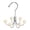 White, variant on Melvexa 6 Hook Hanger Stainless Steel Wardrobe, Space Saving Closet Organizer, for Hanging Belts Scarves Ties Underwear, White