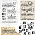 thumbnail image 3 of 1Sheet Music Note Staff Text Numbers Silicone Clear Stamp Seals for Journaling Card Making DIY Scrapbooking Handmade Photo Album Notebook Decor, 3 of 9