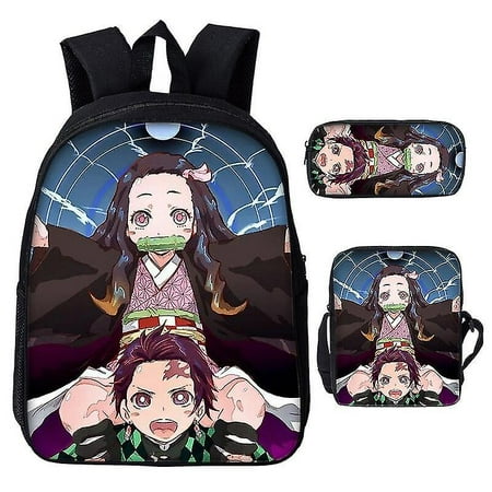 Anime Students Backpack Demon Slayer Kamado Nezuko School Bag Bac 11 ...