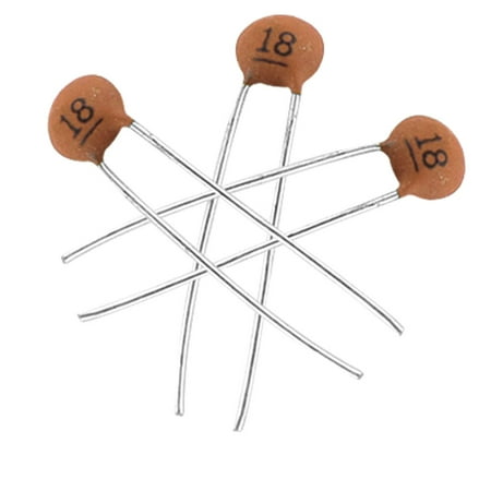 

Unique Bargains 0.018nF 18pF 50V Through Hole Ceramic Disc Capacitors x 30