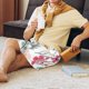 thumbnail image 5 of Balery Cute Cartoon Sloth Pantalones cortos de pijama de punto de algodón para hombre con cinturilla y bolsillos-3X-Large, 5 of 6