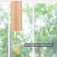 thumbnail image 3 of Carillón de viento Campanas de chakra Campanas de viento de bambú natural Acorde de meditación Campanilla de viento para jardín al aire libre Patio Decoración del hogar Meditación Zen Relajación TOMSHOO carillón de viento, 3 of 6