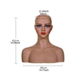 thumbnail image 7 of Serenable Mannequin Head Model,Hair Display Holder,Tabletop Portable Hair Stand, Display Holder Multipurpose for Hair Hats Headwear, 7 of 7