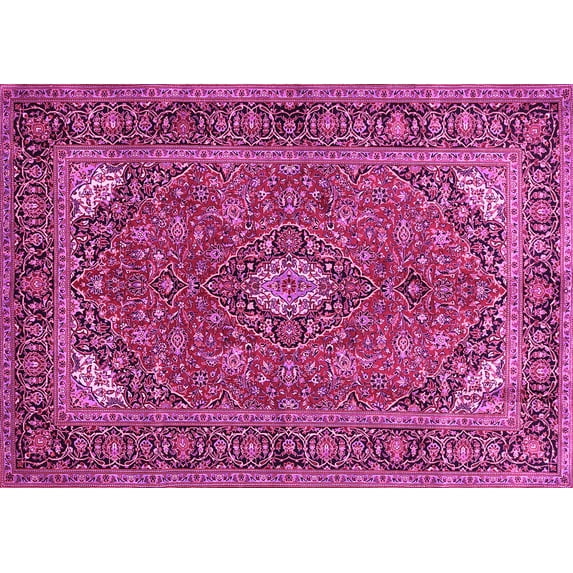 Ahgly Company Indoor Rectangle Persian Pink Traditional Area Rugs, 7' x 10'