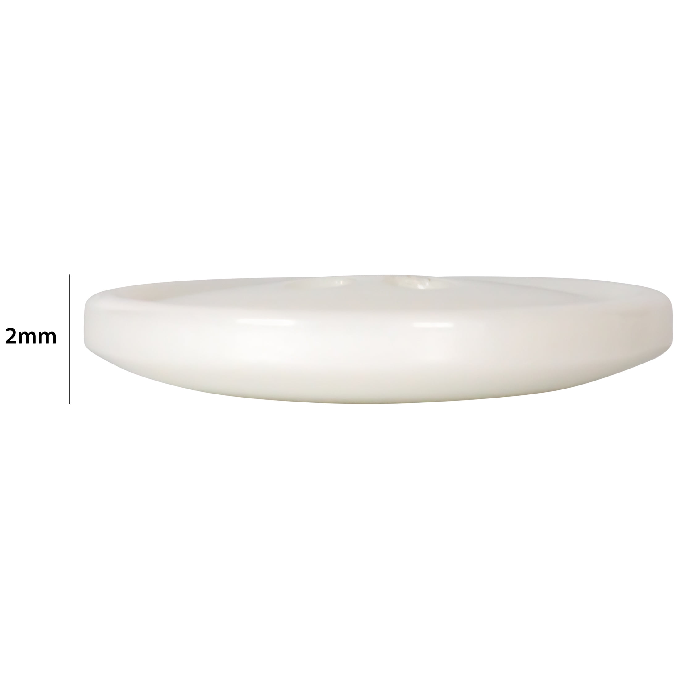 (3 pack) Le Bouton White 3/4" Round 4-Hole Buttons, 6 Pieces